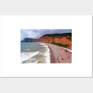 Sidmouth Beach Jurassic Coast Devon England Posters and Art